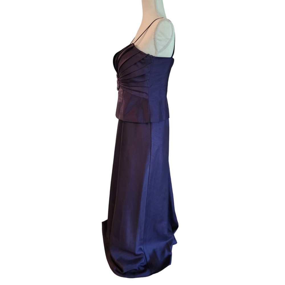 Jessica Howard Formal Evening Gown Dress & Jacket Women's 6 Eggplant Purple - Picture 3 of 16